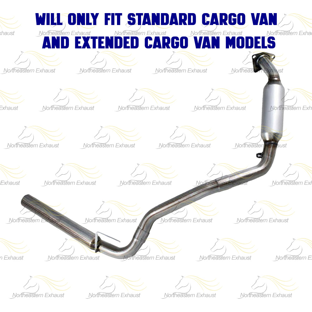 Pair of EPA Catalytic Converter Exhaust Kit for 2006-2010 GMC Savana 3500 and Chevy Express 3500 4.8L