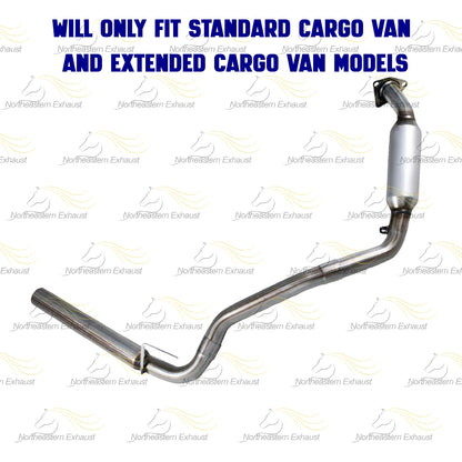 Pair of EPA Catalytic Converter Exhaust Kit for 2006-2010 GMC Savana 3500 and Chevy Express 3500 4.8L