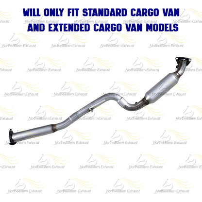 Pair of EPA Catalytic Converter Exhaust Kit for 2006-2010 GMC Savana 3500 and Chevy Express 3500 4.8L