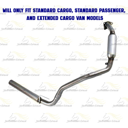Pair of Exhaust Catalytic Converter for 2006-2010 GMC Savana 2500 and Chevy Express 2500 4.8L