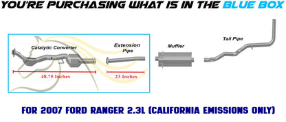 EPA Exhaust Catalytic Converter Extension Pipe for 2007-2011 Ford Ranger and 2007-2009 Mazda B2300 2.3L