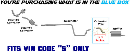 2000-2005 Mercury Sable 3.0L Stainless Steel Exhaust Extension Pipe