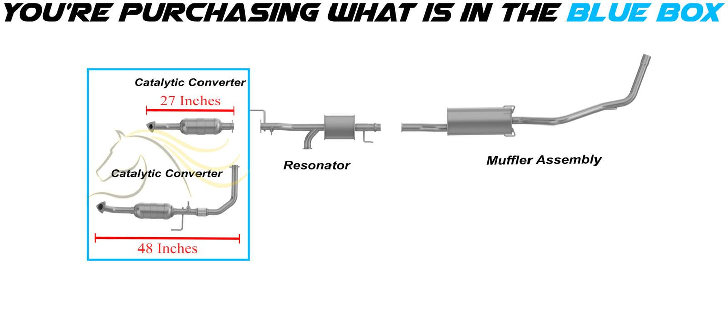 2000-2002 Toyota Tundra 4.7L Driver and Passenger Side Exhaust Catalytic | EPA Approved