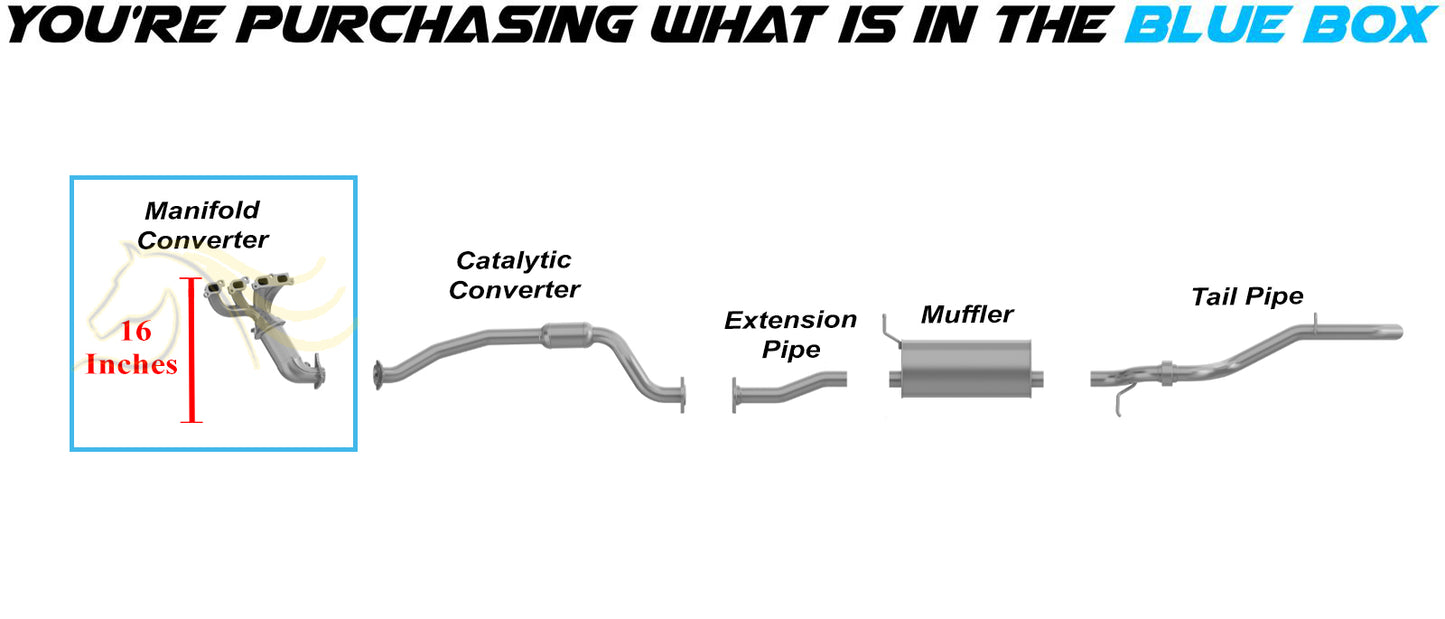 EPA Approved Exhaust Manifold Catalytic Converter 2007–2012 Chevy Colorado and GMC Canyon 2.9L