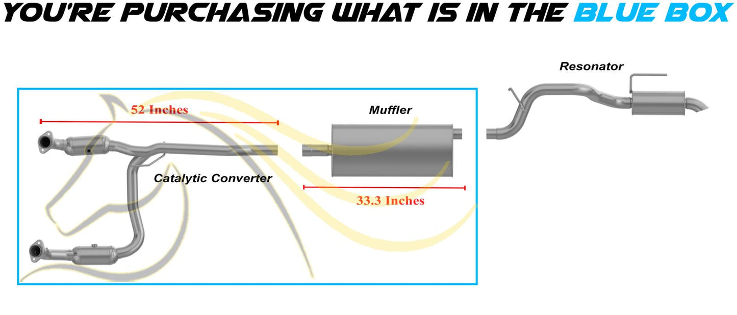 2008-2012 Jeep Liberty 3.7L EPA Approved Exhaust Catalytic Converter and Muffler