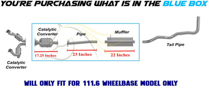2004-2006 Ford Ranger Rear Catalytic Intermediate Pipe Muffler Kit | EPA Approved | 111.6in WB