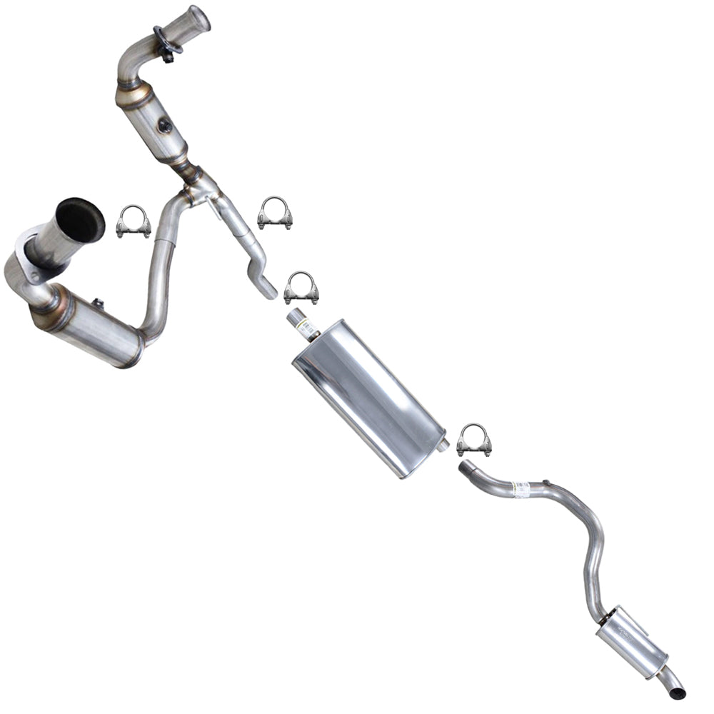 2008-2012 Jeep Liberty 3.7L Complete Exhaust System Kit | EPA Approved