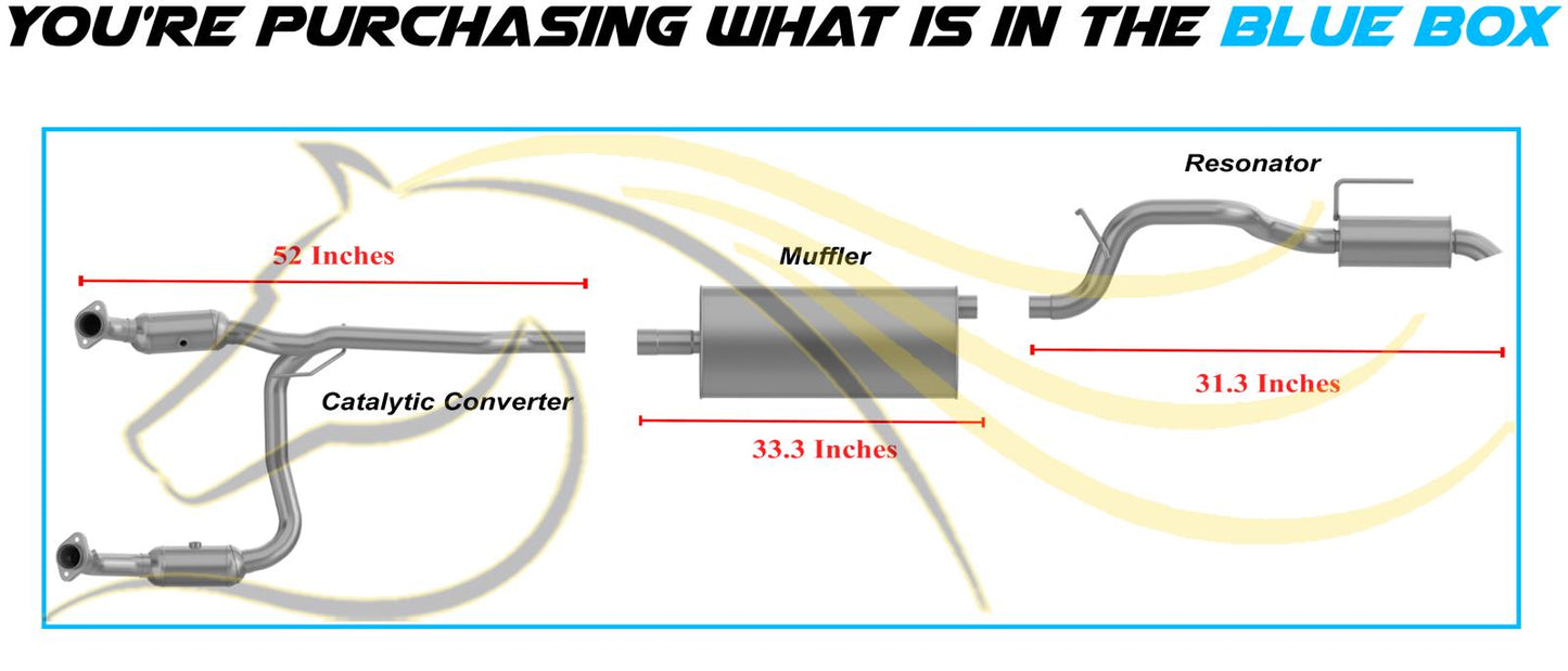2008-2012 Jeep Liberty 3.7L Complete Exhaust System Kit | EPA Approved