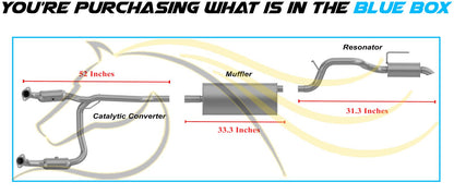 2008-2012 Jeep Liberty 3.7L Complete Exhaust System Kit | EPA Approved