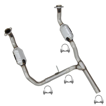 2006-2008 Ford F-150 5.4L and Lincoln Mark LT 5.4L Passenger and Driver Side Catalytic Converter Exhaust Kit | EPA Approved | 4WD