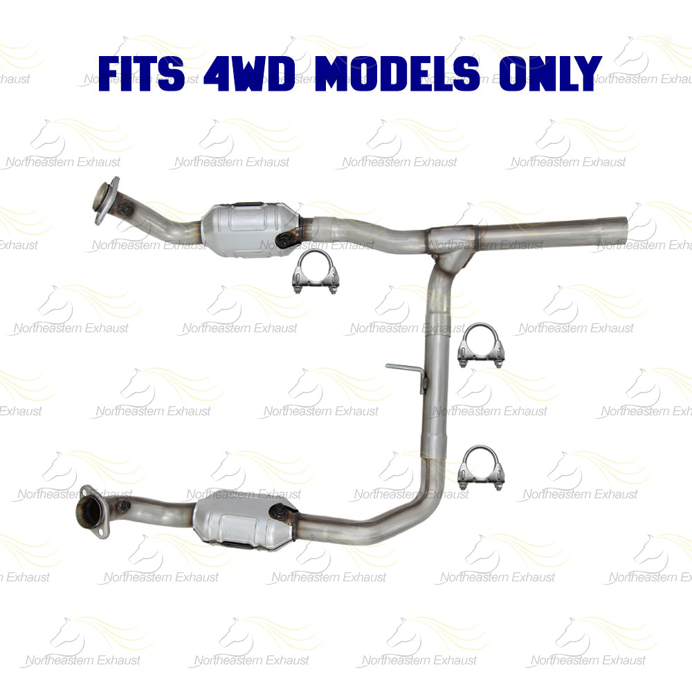 2006-2008 Ford F-150 5.4L and Lincoln Mark LT 5.4L Passenger and Driver Side Catalytic Converter Exhaust Kit | EPA Approved | 4WD