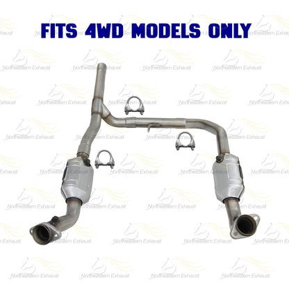 2006-2008 Ford F-150 5.4L and Lincoln Mark LT 5.4L Passenger and Driver Side Catalytic Converter Exhaust Kit | EPA Approved | 4WD