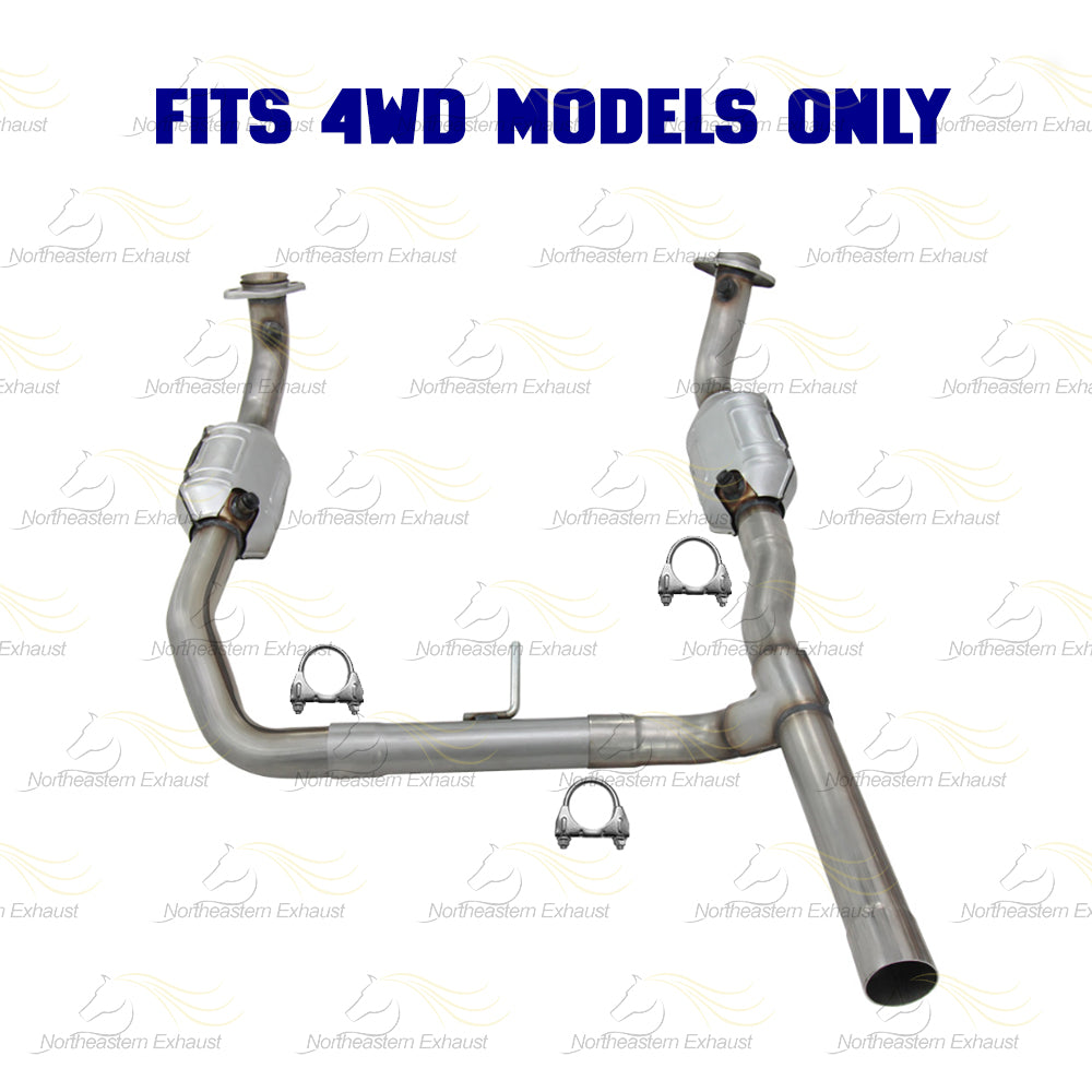 2006-2008 Ford F-150 5.4L and Lincoln Mark LT 5.4L Passenger and Driver Side Catalytic Converter Exhaust Kit | EPA Approved | 4WD