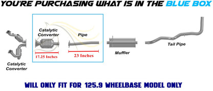 2004-2006 Mazda B3000 3.0L 125.9in WB Exhaust Rear Catalytic with  Intermediate Pipe Kit | EPA Approved