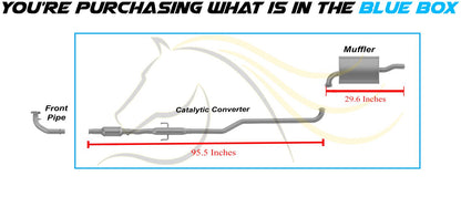 1998-2002 Chevy Prizm and Toyota Corolla 1.8L Catalytic, Resonator Pipe and Muffler