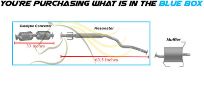 2009-2014 Nissan Cube 1.8L Catalytic Converter Resonator Exhaust Kit | EPA Approved