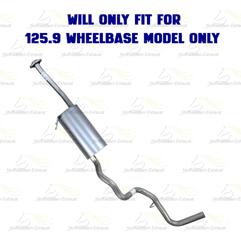 2004-2006 Ford Ranger Exhaust Rear Catalytic Converter Muffler and Pipes Kit | 125.9in WB Only