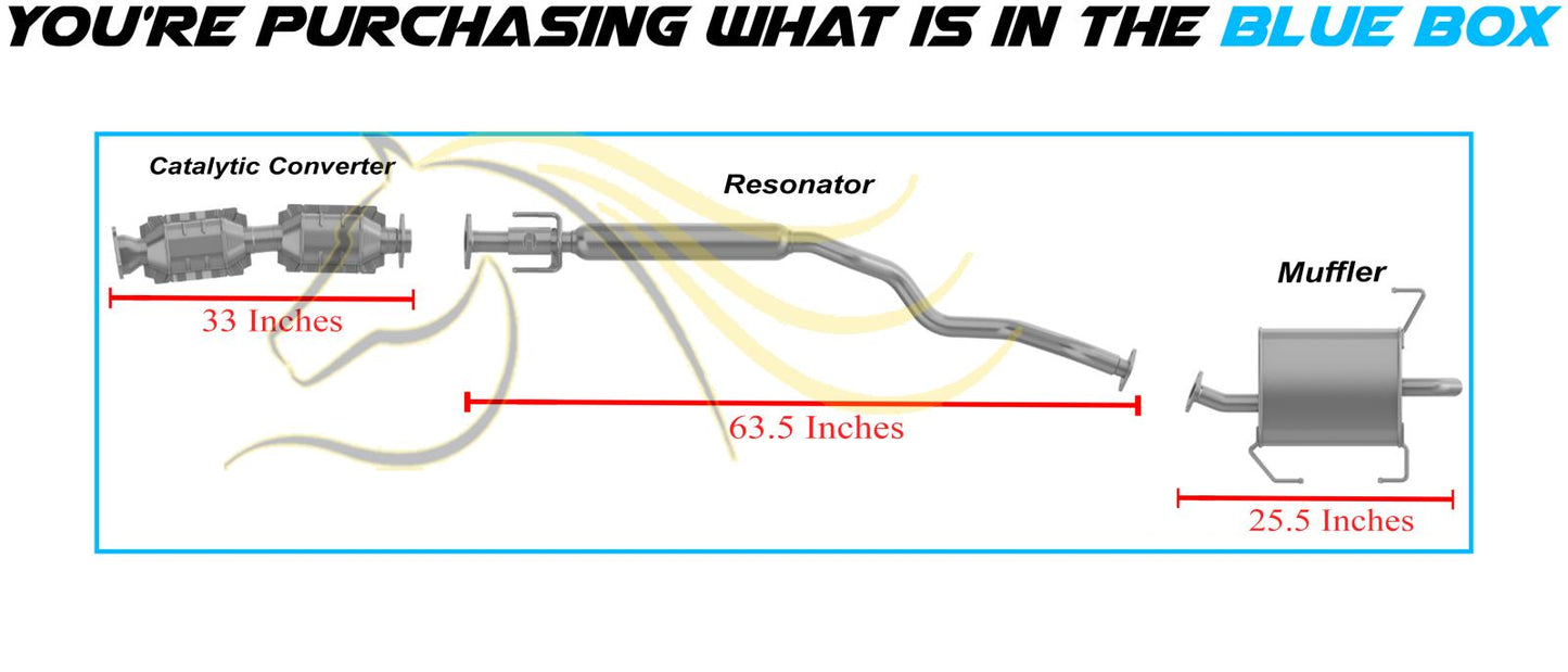 2009-2014 Nissan Cube 1.8L Complete Exhaust System Kit | EPA Approved