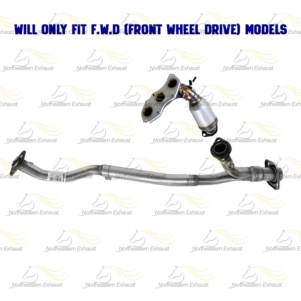 2007-2010 Toyota Sienna 3.5L Exhaust Passenger Side Manifold Catalytic Converter and Y Pipe Kit | FWD