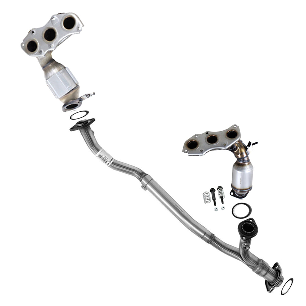 2007-2010 Toyota Sienna 3.5L EPA Approved Pair of Manifold Catalytic Converter and Y Pipe Kit | FWD