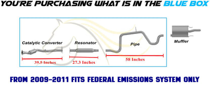 2006-2011 Chevy Impala 3.5L Exhaust Catalytic Resonator and Intermediate Pipe | EPA Approved