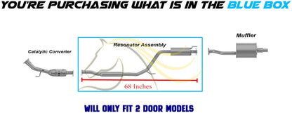 2006-2011 Honda Civic 2.0L Stainless Steel Resonator Pipe Assembly