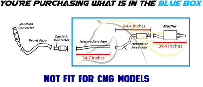 2014–2015 Honda Civic 1.8L Intermediate Pipe, Resonator & Muffler Exhaust Kit Non-CNG