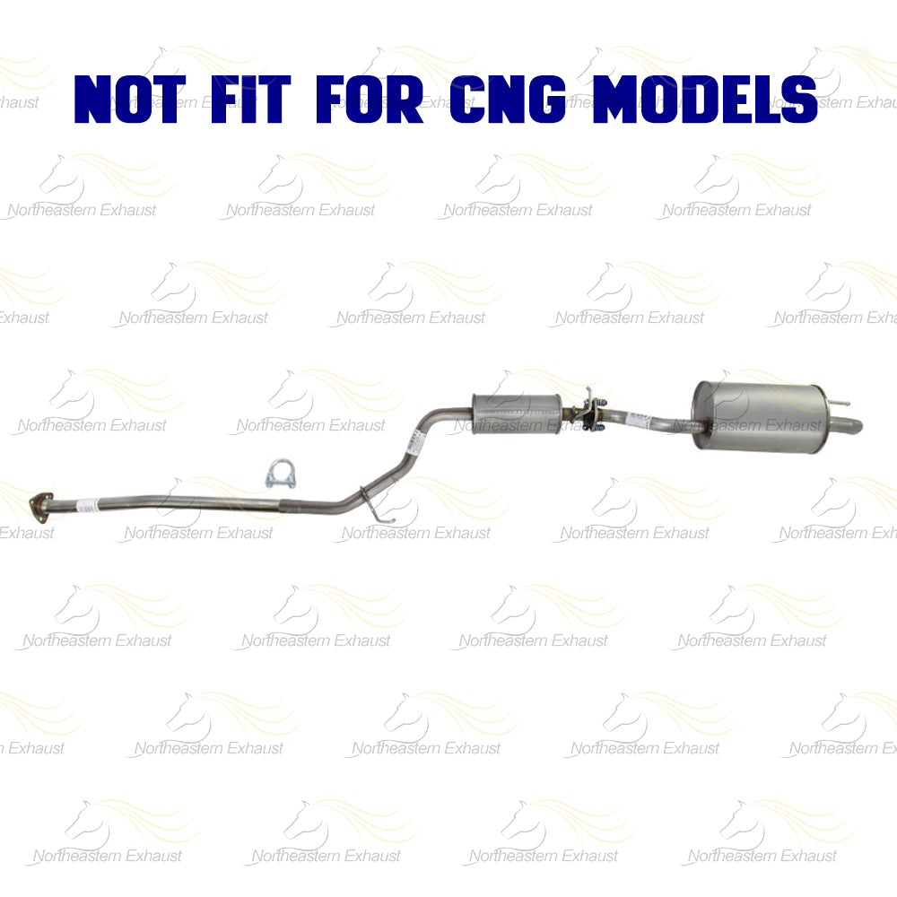 2014–2015 Honda Civic 1.8L Intermediate Pipe, Resonator & Muffler Exhaust Kit Non-CNG