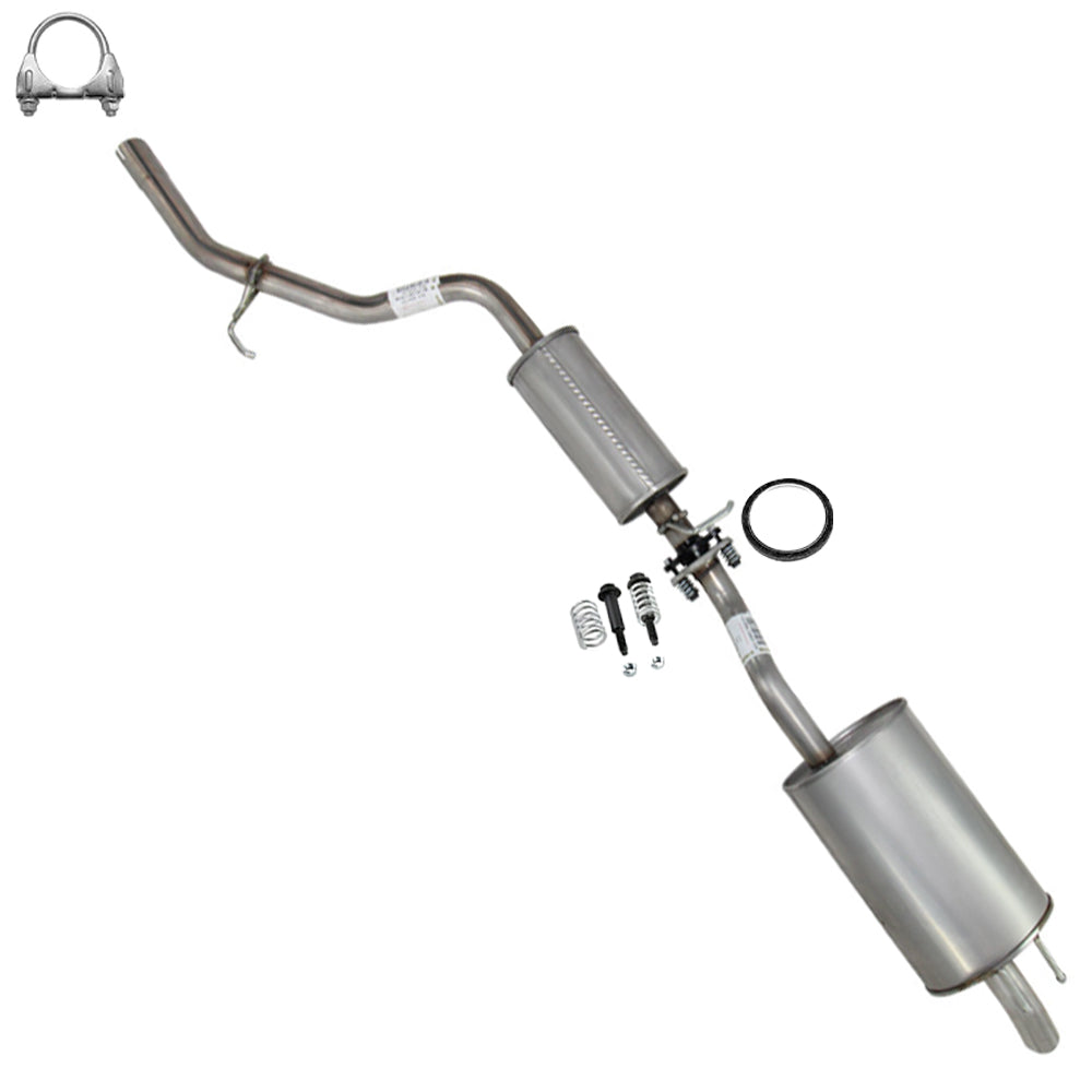 2012-2015 Honda Civic 1.8L SEDAN Stainless Steel Resonator and Muffler Exhaust Kit