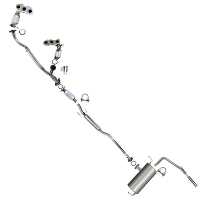 2007-2010 Toyota Sienna 3.5L Stainless Steel Complete Exhaust System | FWD