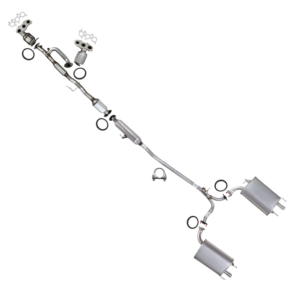 2007-2012 Camry & ES350 3.5L Complete Exhaust System Kit | EPA Approved