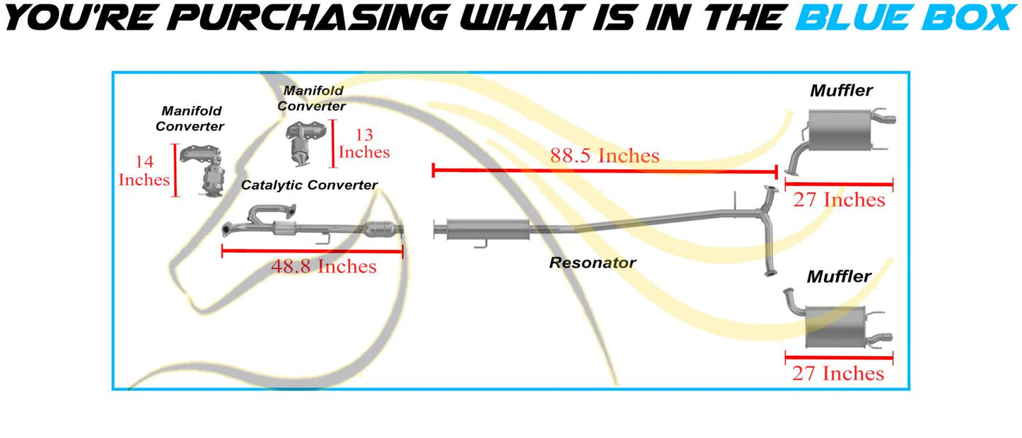 2007-2012 Camry & ES350 3.5L Complete Exhaust System Kit | EPA Approved