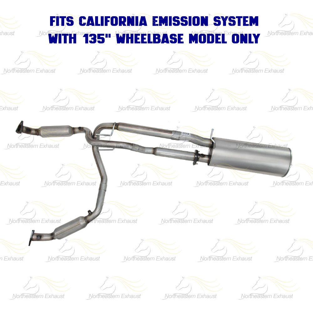 2006-2009 Savana and Express 2500 4.8L Pair of Exhaust Catalytic and Muffler Kit | EPA Approved