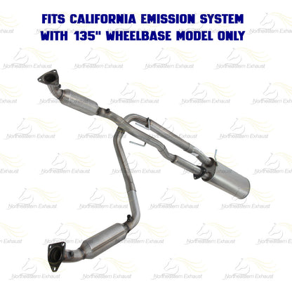 2006-2009 Savana & Express 3500 6.0L Pair of EPA Catalytic Converter and Muffler Kit