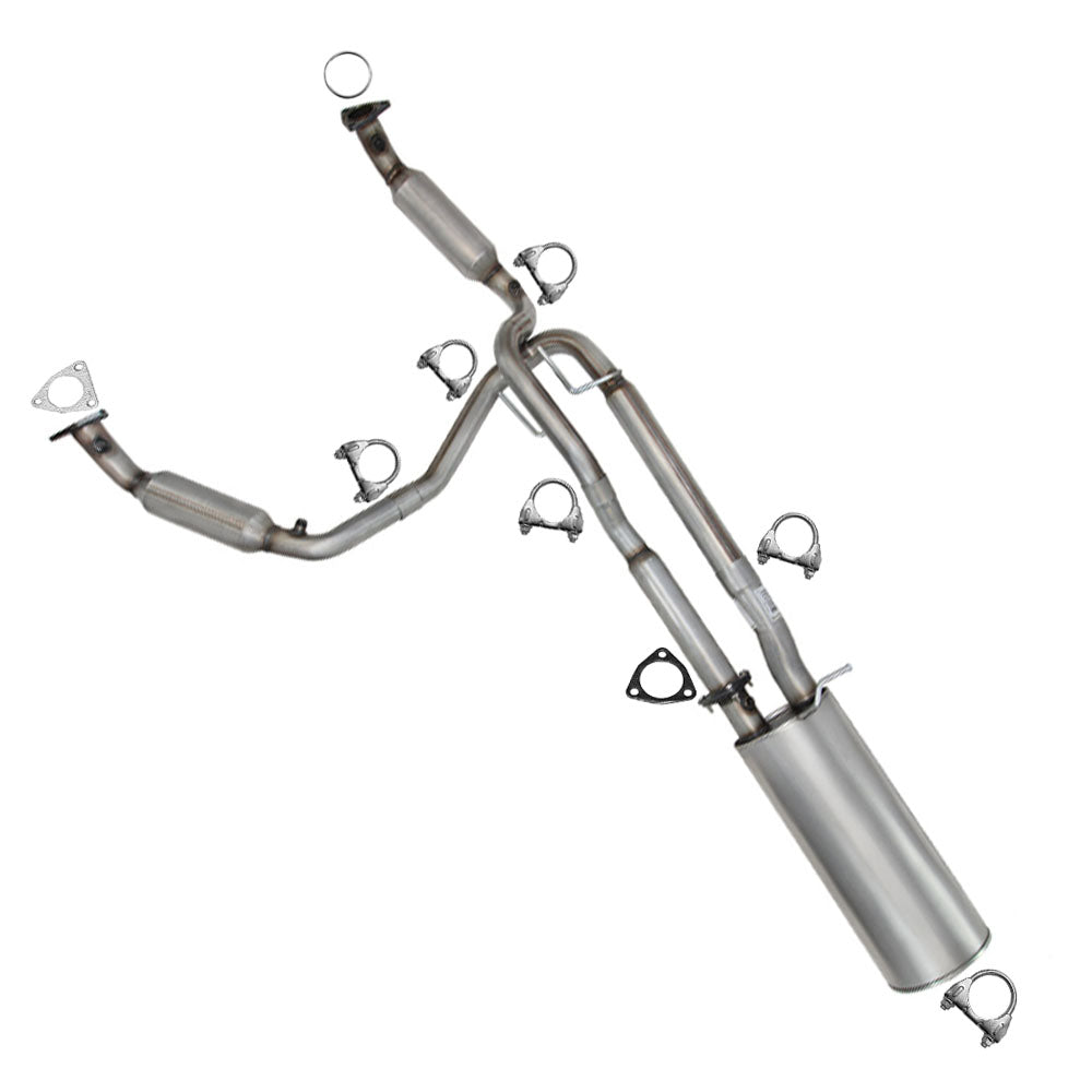 Pair of Exhaust Catalytic Muffler Kit for 2006-2010 Savana and Express 2500 6.0L | EPA Approved
