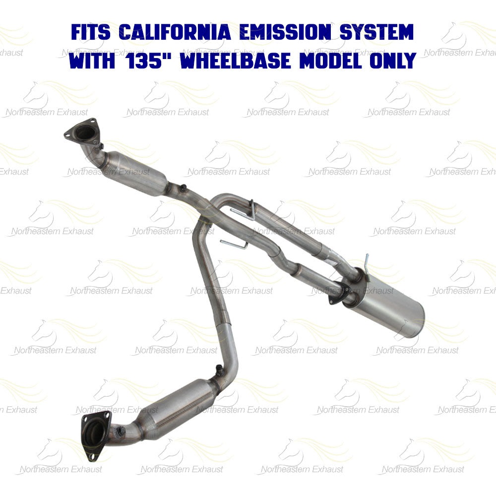 Pair of Exhaust Catalytic Muffler Kit for 2006-2010 Savana and Express 2500 6.0L | EPA Approved
