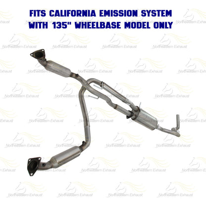 Exhaust Catalytic Muffler Tail Pipe Kit for 2006-2010 Savana and Express 3500 4.8L | EPA Approved