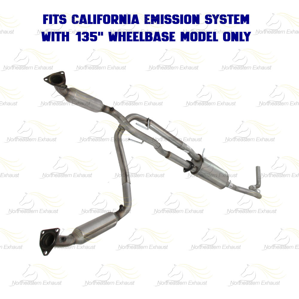 Exhaust EPA Catalytic Muffler Tail Pipe Kit for 2006-2009 Savana and Express 2500 4.8L