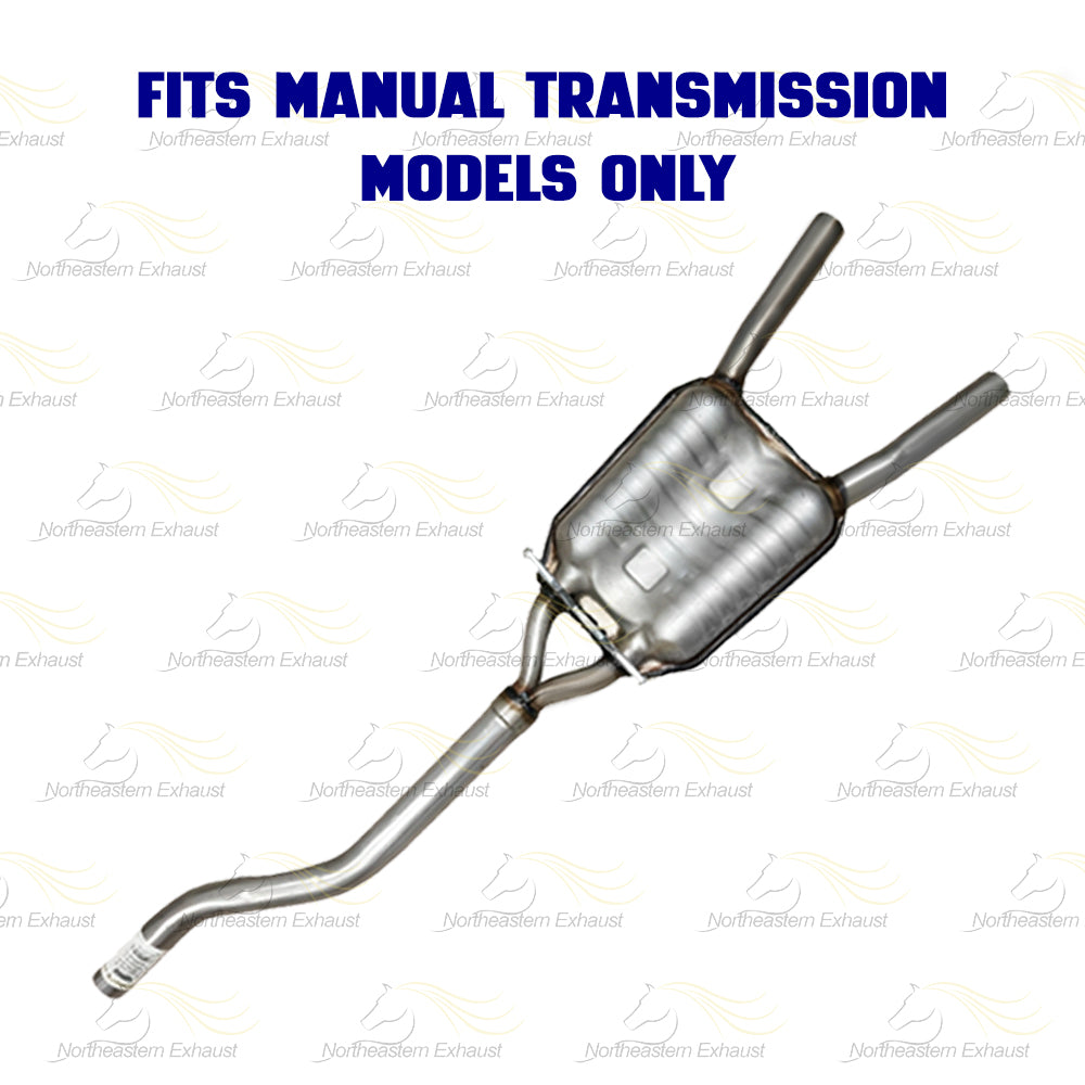 2005-2008 A4 Quattro 2.0L Stainless Steel Front Pipe Resonator and Pair of Mufflers Kit