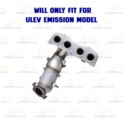 2002-2006 Camry, Solara 2.4L Manifold & Rear Catalytic w/ Resonator Kit EPA