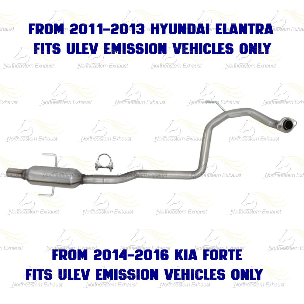 2011-2013 Hyundai Elantra 1.8L & 2014-2018 Kia Forte 2.0L Stainless Steel Exhaust Resonator Pipe