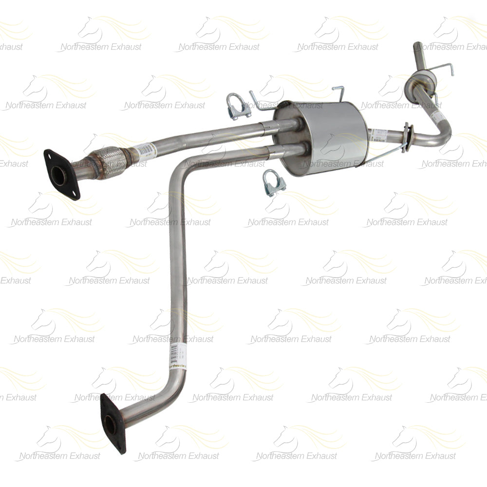 Muffler Assembly and Resonator for 1996-2000 Nissan Pathfinder and Infiniti QX4 3.3L