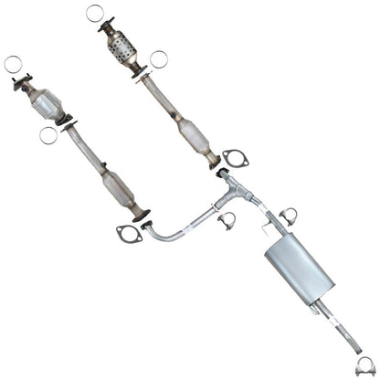 2009-2012 Suzuki Equator 4.0L EPA Approved Exhaust Pair of Manifold Catalytic Converters Pipe and Muffler