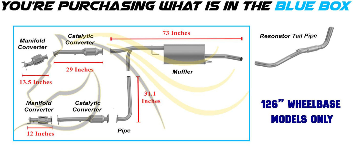 2009-2012 Suzuki Equator 4.0L EPA Approved Exhaust Pair of Manifold Catalytic Converters Pipe and Muffler