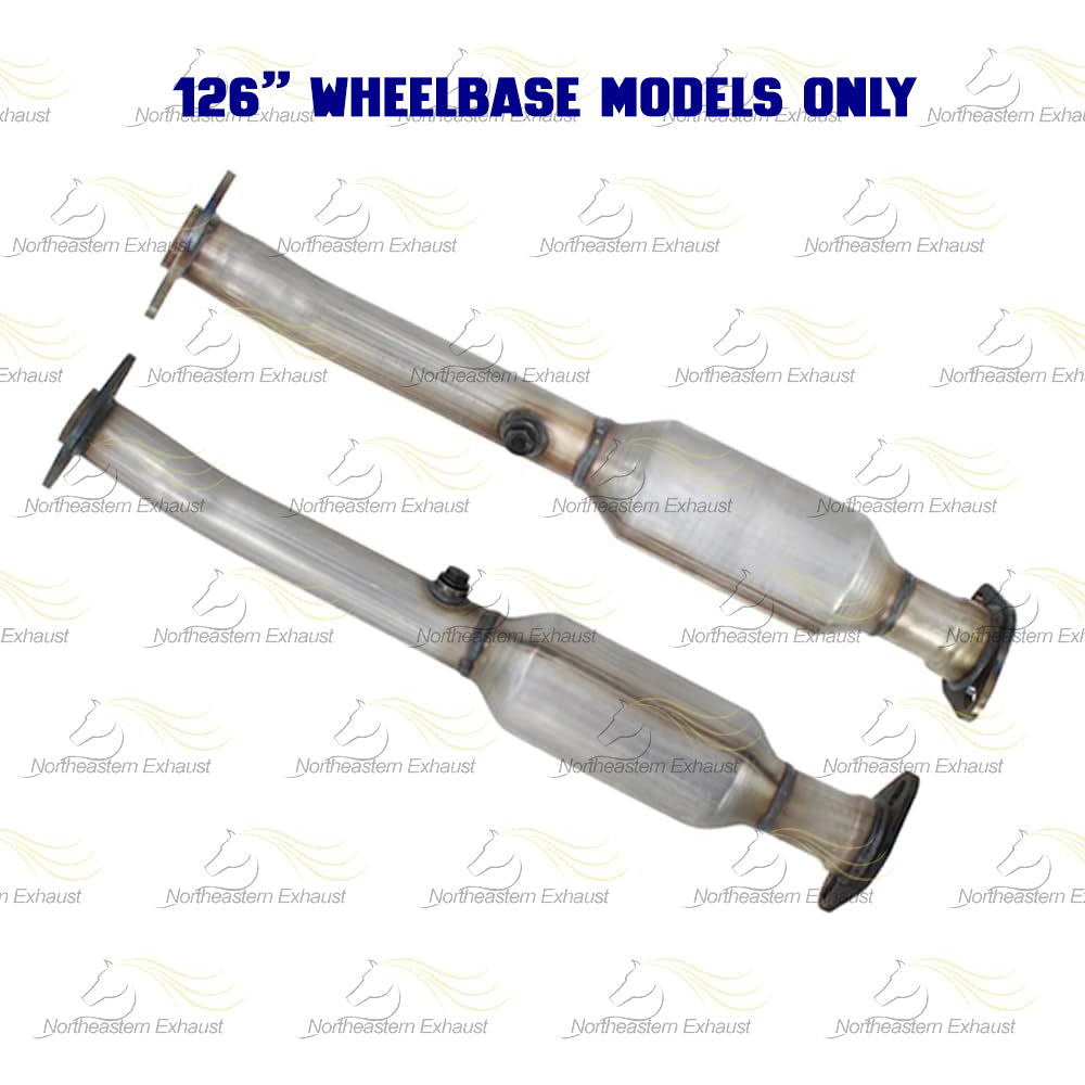 2009-2012 Suzuki Equator 4.0L EPA Approved Exhaust Pair of Manifold Catalytic Converters Muffler and Pipes Complete System Kit