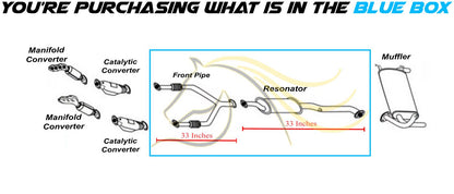 2003-2005 Infiniti FX45 4.5L Exhaust Front Pipe Resonator Kit