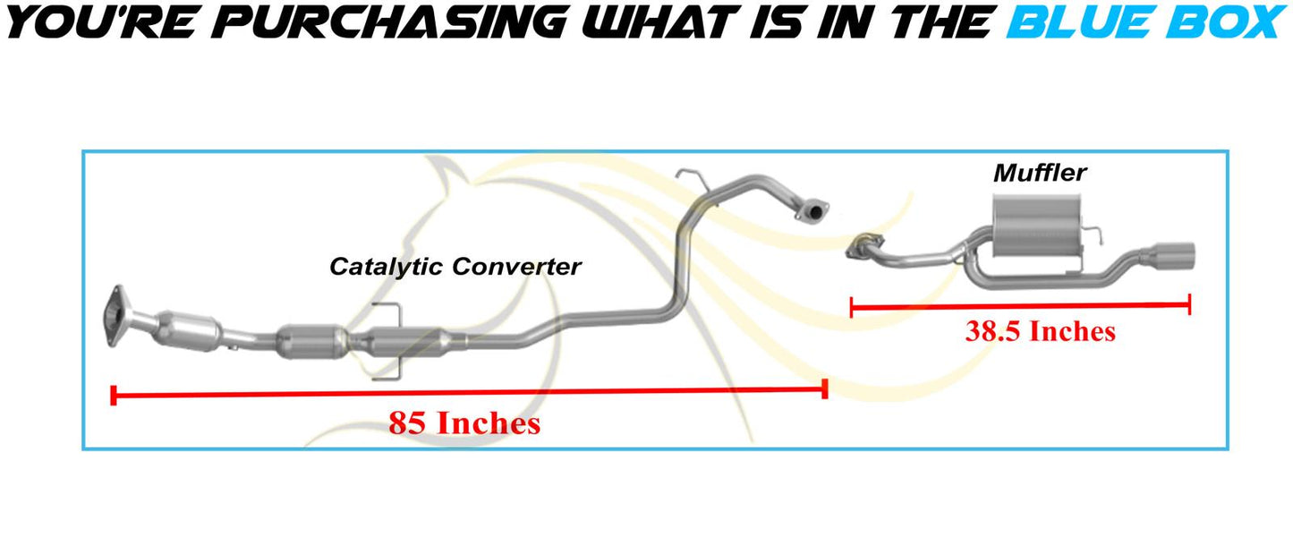 2008-2012 Scion XD 1.8L Complete Exhaust System Kit  EPA Approved