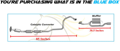 2008-2012 Scion XD 1.8L Complete Exhaust System Kit  EPA Approved