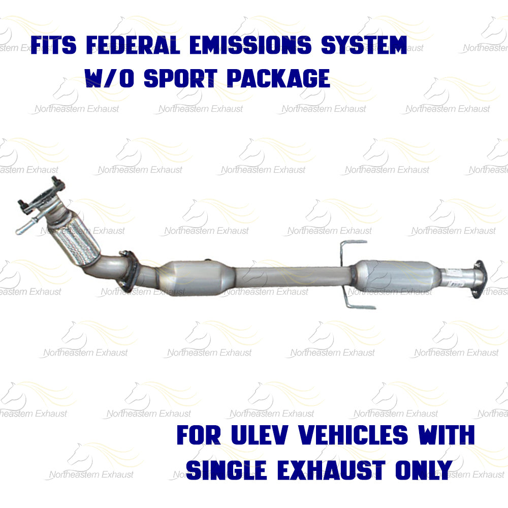 2011-2014 Hyundai Sonata 2.4L  Exhaust Flex Pipe Rear EPA Catalytic
