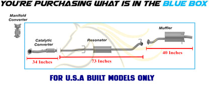 2011 Honda CR-V 2.4L EPA Approved Catalytic Converter, Resonator & Muffler